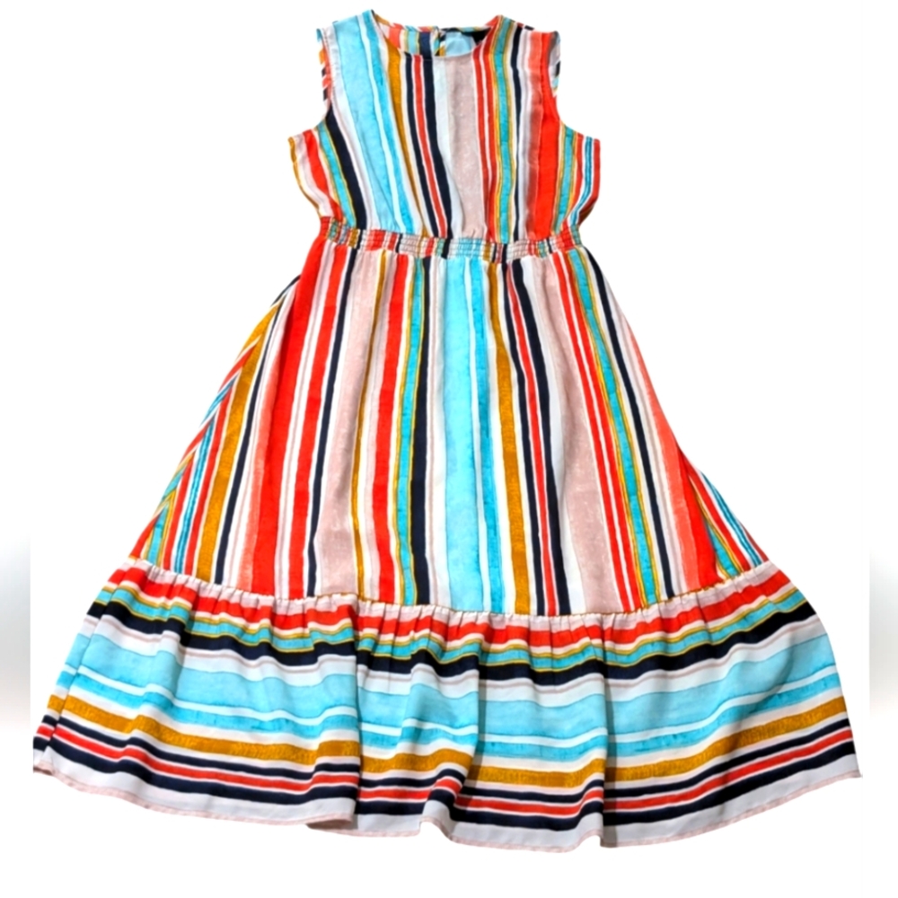 Massimo Colorful Striped Dress